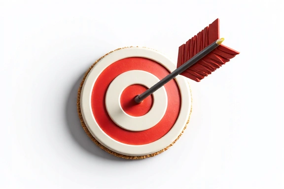 Ícono de publicidad digital con un objetivo y una flecha