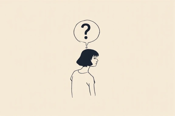 Persona pensando o preguntando